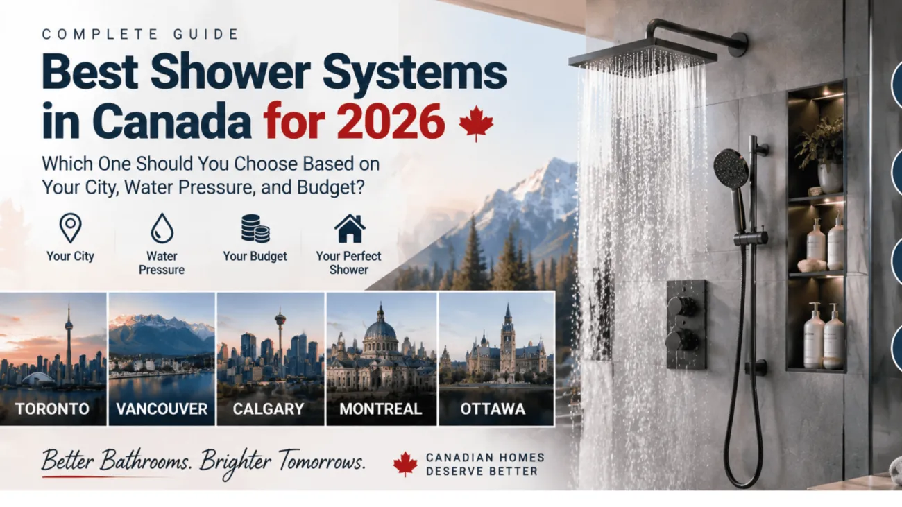 Best Shower Systems in Canada for 2026: City, Water Pressure & Budget Guide
