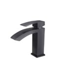 Matte black bathroom faucet