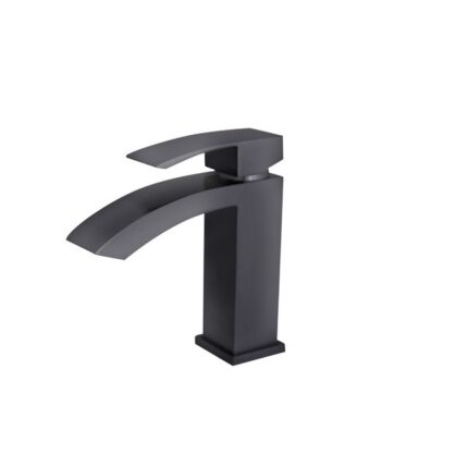 Matte black bathroom faucet