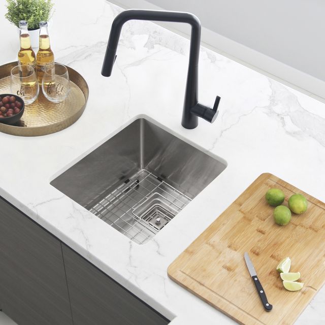 16 inch single bowl stainless steel kitchen sink