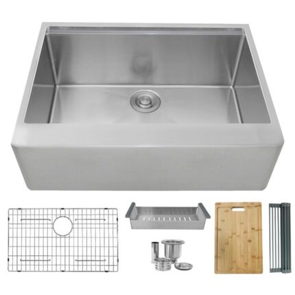 30 inch stainless steel workstation kitchen sink