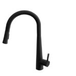 matte black pull down kitchen faucet