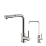 Stainless steel pull down kitchen faucet