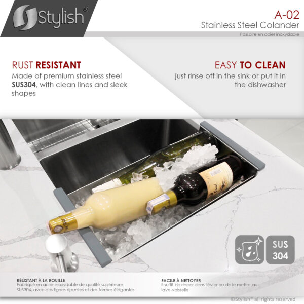 Stylish Colander Sink Accessory, product view 7