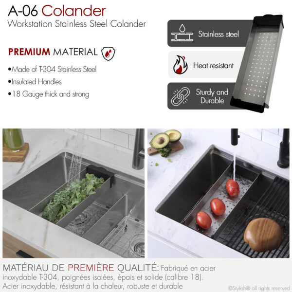 Stylish Colander Sink Accessory, product view 3