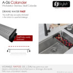 Stylish Colander Sink Accessory, product view 5