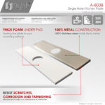 Stylish Kitchen Faucet Plate Faucet Deck Plate, product view 3