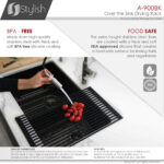 Stylish Drying Rack Black Sink Accessory, product view 4