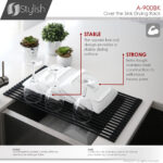 Stylish Drying Rack Black Sink Accessory, product view 5