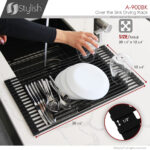 Stylish Drying Rack Black Sink Accessory, product view 9