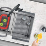 Stylish Drying Rack Dark Gray Sink Accessory, product view 10