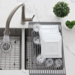 Stylish Drying Rack Dark Gray Sink Accessory, product view 11