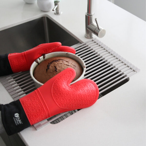 Stylish Drying Rack Gray Sink Accessory, product view 10
