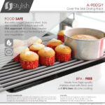 Stylish Drying Rack Gray Sink Accessory, product view 4