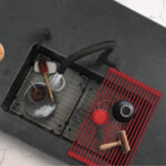 Stylish Drying Rack Red Sink Accessory, product view 10
