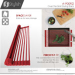 Stylish Drying Rack Red Sink Accessory, product view 3