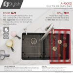 Stylish Drying Rack Red Sink Accessory, product view 4