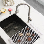 Stylish Drying Rack White Sink Accessory, product view 1