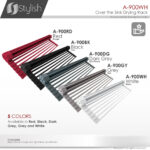 Stylish Drying Rack White Sink Accessory, product view 8
