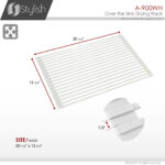 Stylish Drying Rack White Sink Accessory, product view 9