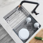 Stylish Drying Rack Dark Gray Sink Accessory, product view 5