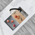 Stylish Drying Rack Dark Gray Sink Accessory, product view 9
