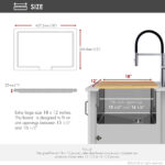 Stylish Bamboo Cutting Board Sink Accessory, product view 6