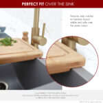 Stylish Bamboo Cutting Board Sink Accessory, product view 7