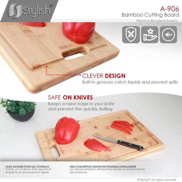 Stylish Workstation Sink Bamboo Cutting Board Sink Accessory, product view 4