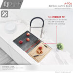 Stylish Workstation Sink Bamboo Cutting Board Sink Accessory, product view 7