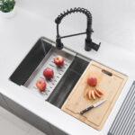 Stylish Workstation Sink Bamboo Cutting Board Sink Accessory, product view 9