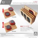 Stylish Over The Sink Large Cutting Board With Colander Set Sink Accessory, product view 4