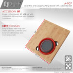 Stylish Over The Sink Large Cutting Board With Colander Set Sink Accessory, product view 5