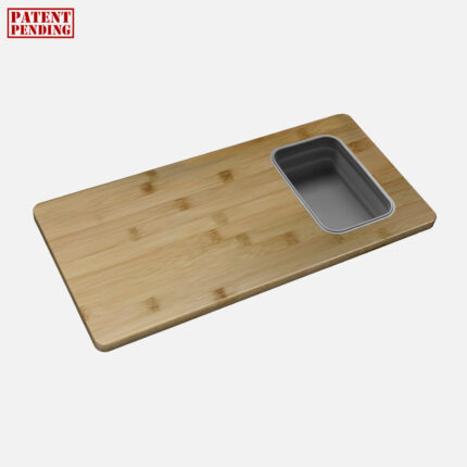 Stylish Workstation Cutting Board With 1 Container Sink Accessory, product view 2
