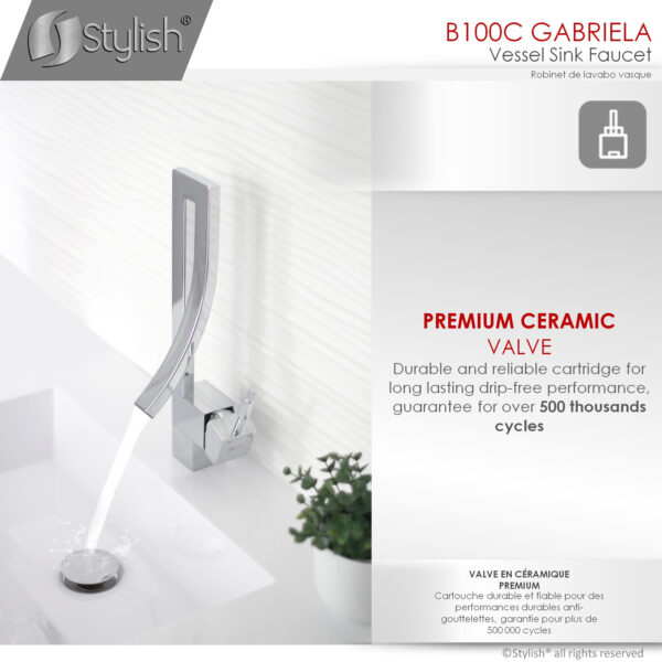 Stylish Gabriella Bathroom Faucet, product view 6