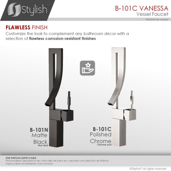 Stylish Vanessa Bathroom Faucet, product view 9