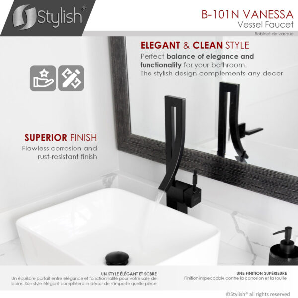 Stylish Vanessa Bathroom Faucet, product view 3