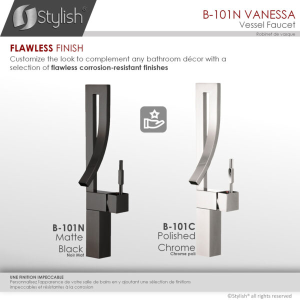 Stylish Vanessa Bathroom Faucet, product view 9