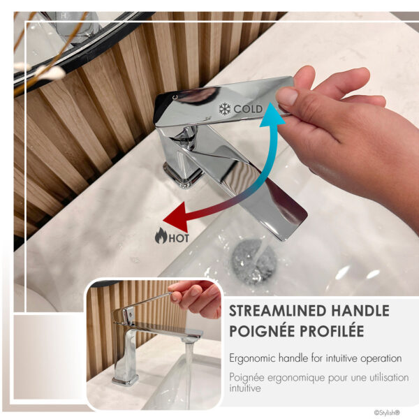 Stylish Vita Bathroom Faucet, product view 7