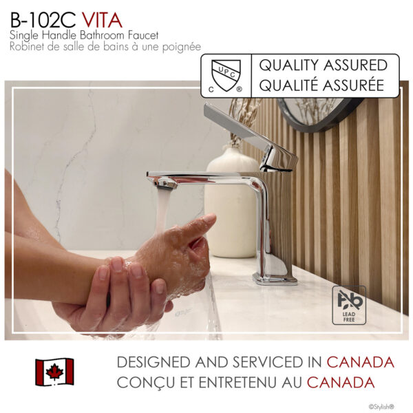 Stylish Vita Bathroom Faucet, product view 9