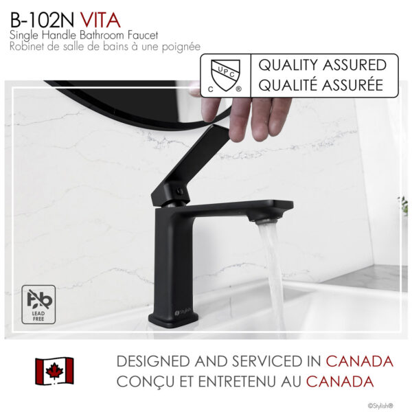 Stylish Vita Bathroom Faucet, product view 10