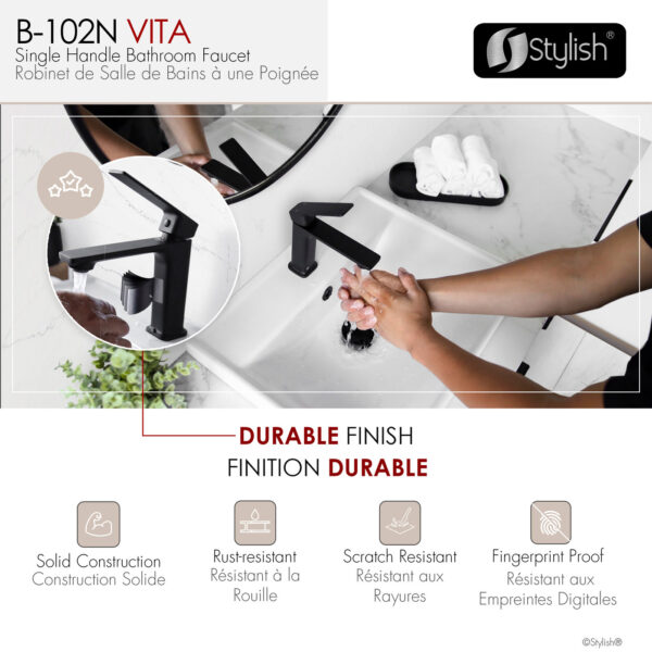 Stylish Vita Bathroom Faucet, product view 7