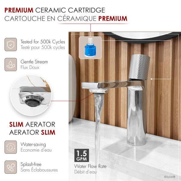 Stylish Riela Bathroom Faucet, product view 6