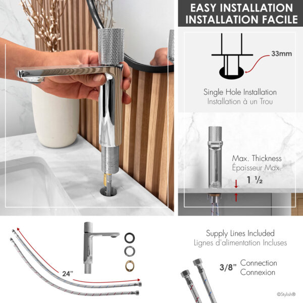Stylish Riela Bathroom Faucet, product view 8
