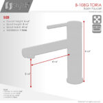 Stylish Toria Bathroom Faucet, product view 4