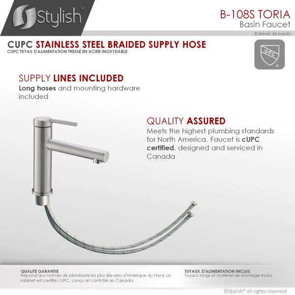 Stylish Toria Bathroom Faucet, product view 10