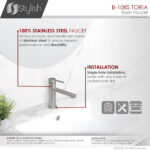 Stylish Toria Bathroom Faucet, product view 8