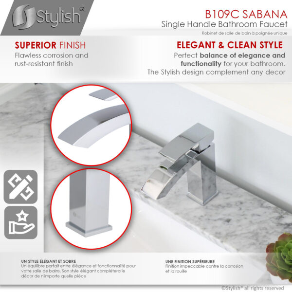 Stylish Sabana Bathroom Faucet, product view 3