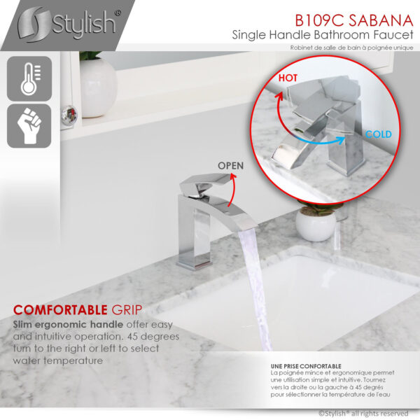 Stylish Sabana Bathroom Faucet, product view 5