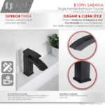 Stylish Sabana Bathroom Faucet, product view 3